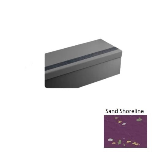 Johnsonite Sand Shoreline Hammered Rubber Stair Tread
