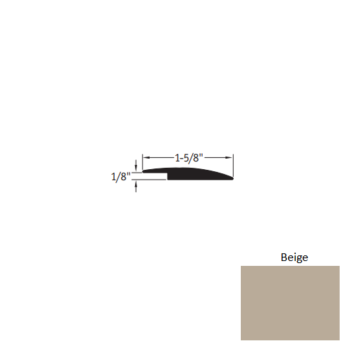 Johnsonite Beige Vinyl Reducer Trim