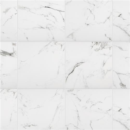 Timeless Calacatta Hex Porcelain Tile - Glossy - 8 5/8" X 9 7/8" Hexagon