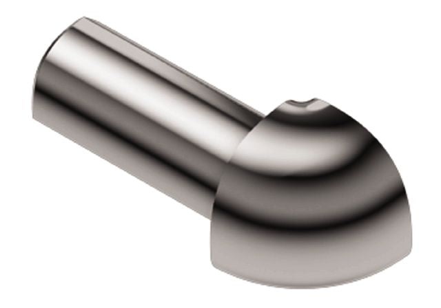 Rondec 90 Degree Outside Corner Metal Tile Edging Trim - Aluminum With Stainless Steel