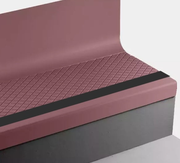 Johnsonite Flame Diamond Rubber Stair Tread with Riser