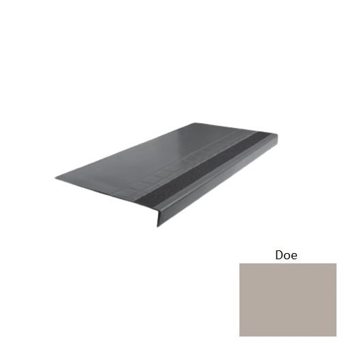 Flextones Doe Type 875 With Flush Ribbed / Smooth Insert Distinct Designs Rubber - 12 1/4" X 72" Stair Tread - Raised Square Design