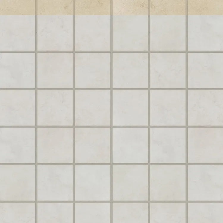 Loft Soft Grey Porcelain Mosaic - 2" X 2" - Honed