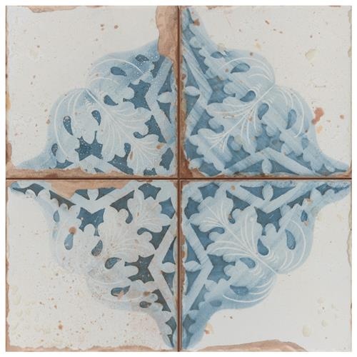 Artisan Azul Decor Ceramic Tile - Matte - 13" X 13"