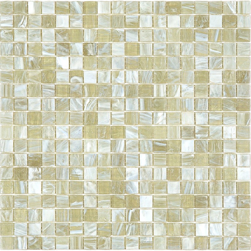Alma Line Nibble Mn444 Glass Mosaic - 0.6" X 0.6" - Glossy