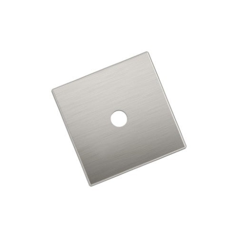 Ladera Zinc Knob Cabinet Backplate - Satin Nickel - 1 3/16" (30 Mm) Length