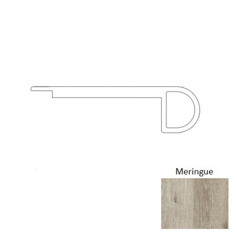 Parisian Oak Meringue Luxury Vinyl Overlap Stair Nose