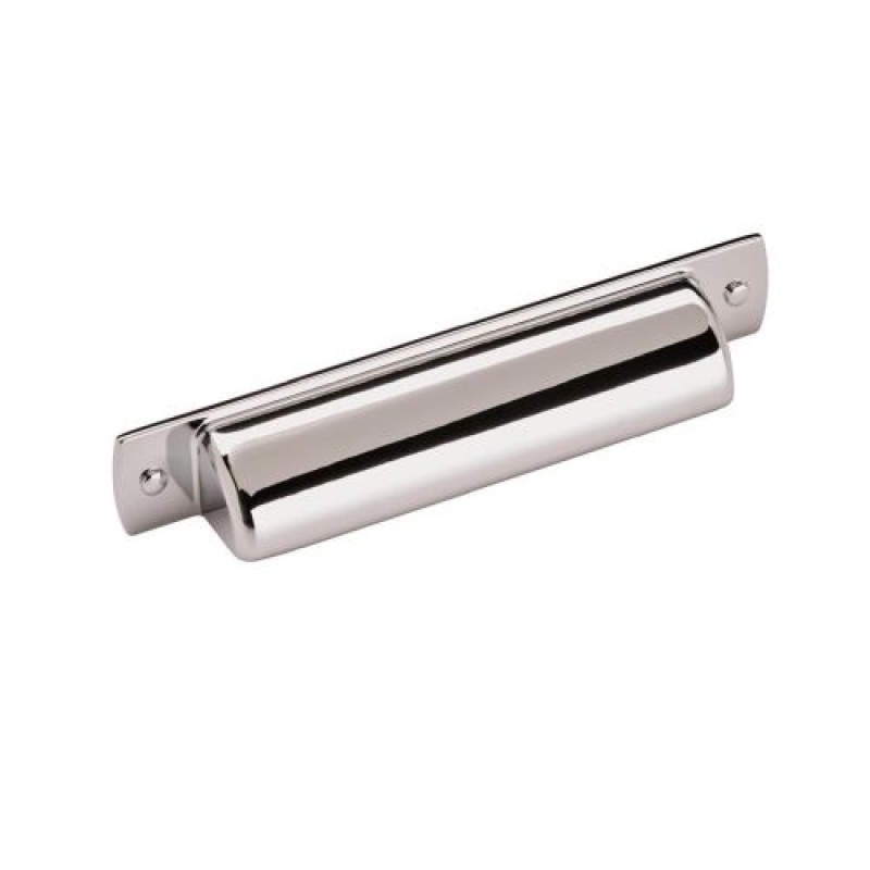 Rochdale Zinc Cabinet Cup Pull - Polished Chrome - 3 3/4" (96 Mm) Center To Center
