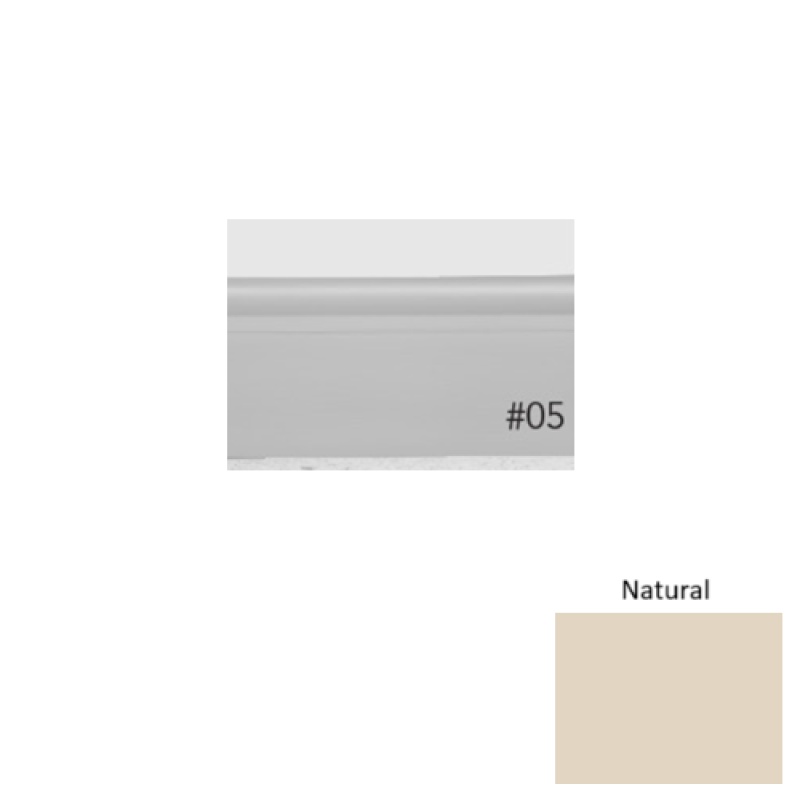 Pinnacle Plus #05 Contrive Natural Rubber Coil Wall Base - 2 1/2" X 60 Ft