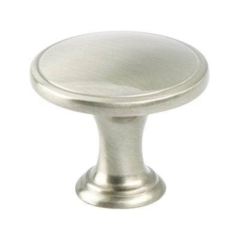 Berenson Oasis Zinc Cabinet Knob - Brushed Nickel - 1 1/4" Diameter