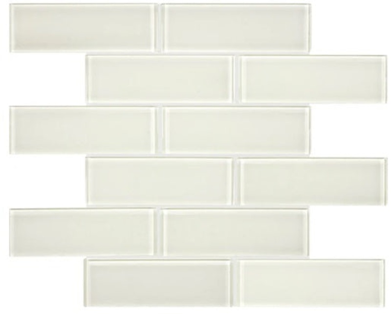 Tesoro Aquatica Element Sand Glass Mosaic - 2" x 6" Staggered - Glossy