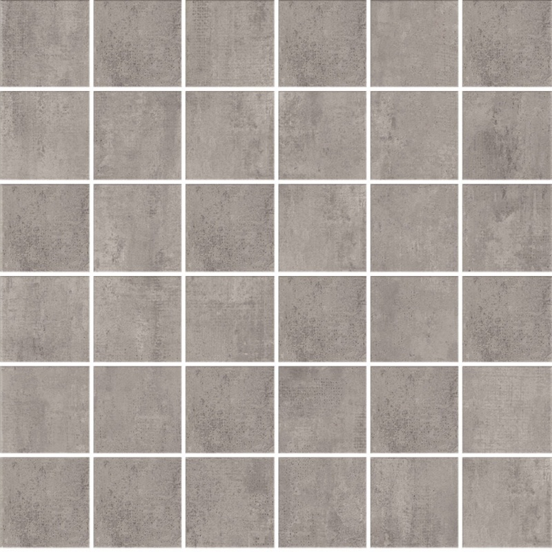 Runway Fog Porcelain Mosaic - 2" x 2" - Honed
