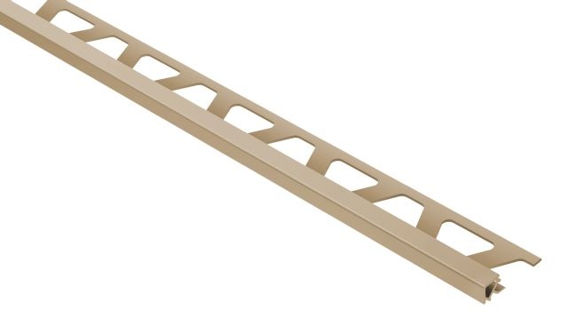 Quadec Square Edge Plastic Pvc Tile Edging Trim - Light Beige