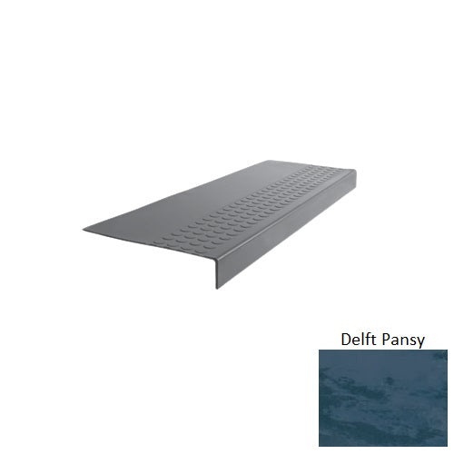 Evolving Styles Creative Elements Delft Pansy Type 500 Distinct Designs Rubber - 12" X 72" Stair Tread - Rbt Radial High Profile Design
