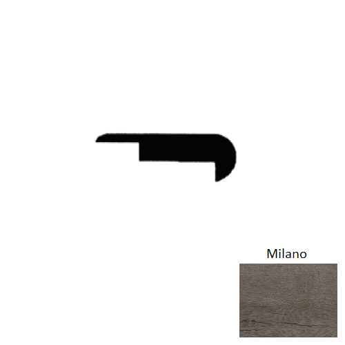 European Milano Laminate Wood Moulding / Trim - 94" Stair Nose - Matte