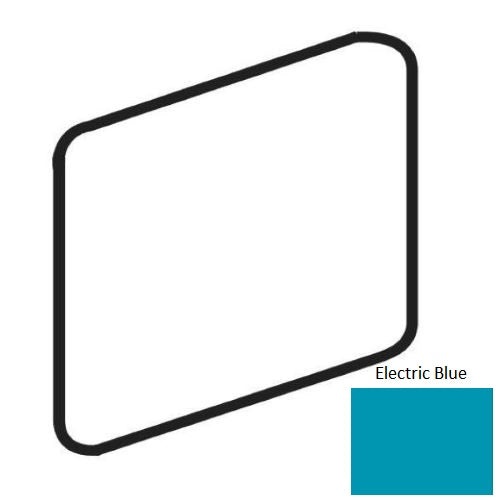 Color Wheel Classic Electric Blue Ceramic Wall Trim - 2" X 2" Bullnose Corner - Semi Gloss, Per Pack: 5 Pcs