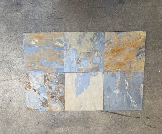 California Gold Slate Tile - Natural Cleft Face, Gauged Back