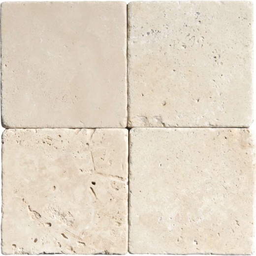 Ivory Travertine Tile - Antique & Tumbled