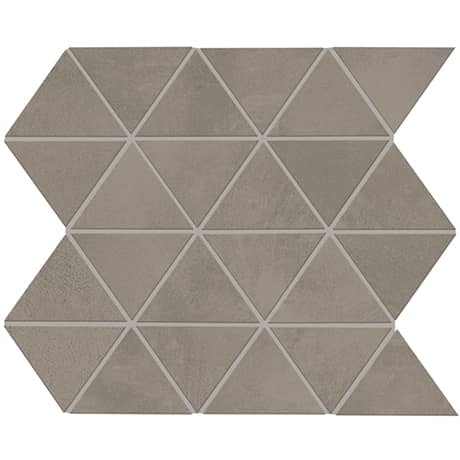 Chord Forte Gray Porcelain Mosaic - 3" Triangle - Matte, Per Pack: 5 Sqft