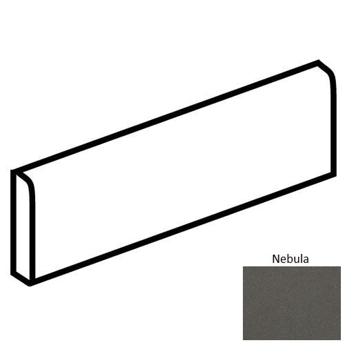 Astronomy Nebula Porcelain Floor & Wall Trim - 3" X 24" Bullnose - Matte, Per Pack: 5 Pcs