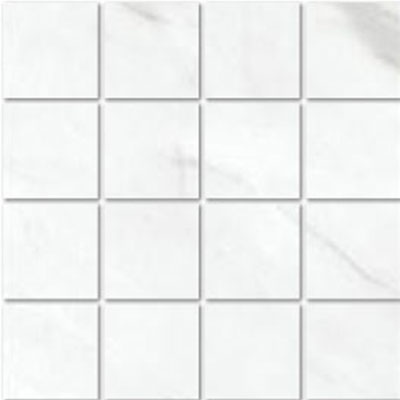 Altezza Carrara Porcelain Mosaic - 3" X 3" - Matte, Per Pack: 5
