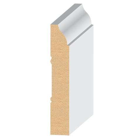 Coronado Medium Density Fiberboard (Mdf) Floor Trim - 9/16" X 3 1/4" Base - Primed, Per Pack: 16 Lft