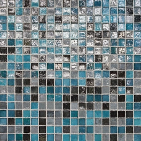 City Lights Rio Glass Mosaic - 1/2" X 1/2" - Glossy, Per Pack: 22 Sheets