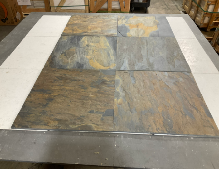 California Gold Slate Tile - Natural Cleft Face, Gauged Back