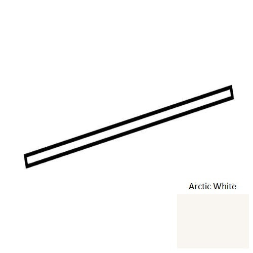 Color Wheel Classic Arctic White Ceramic Wall Trim - 1/2" X 11 15/16" Jolly