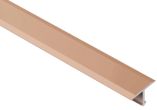 Reno T Shaped Metal Tile Edging Trim - Satin Copper Anodized Aluminum