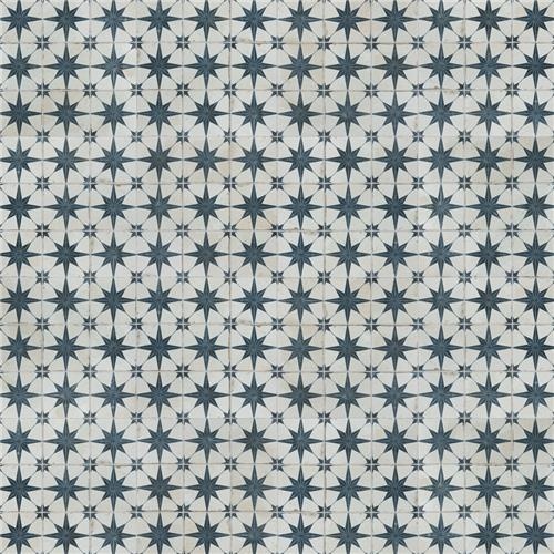 Harmonia Kings Star Blue Ceramic Tile - Matte - 13" x 13"