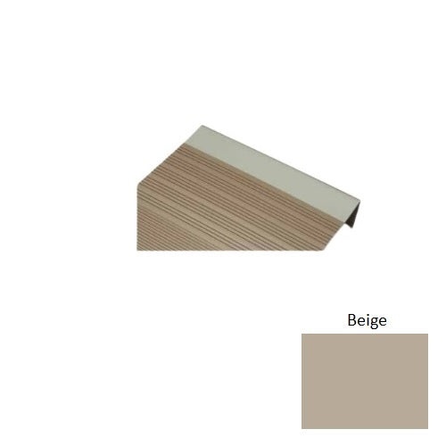 Johnsonite Beige Vinyl Moulding / Trim - 12 1/4