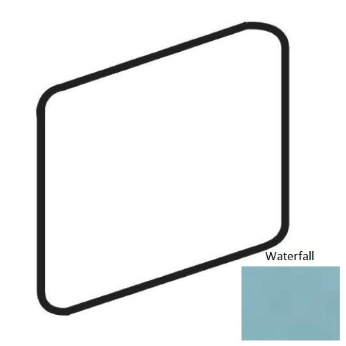 Color Wheel Classic Waterfall Ceramic Wall Trim - 2" X 2" Bullnose Corner - Semi Gloss, Per Pack: 5 Pcs
