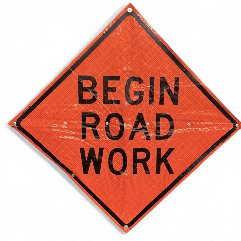 Begin Off Work Sign Mdi Begin Road Work Traffic Sign - 36In
