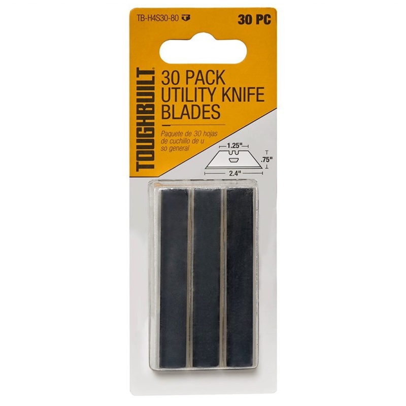 Toughbuilt Carbon Steel Utility Razor Blades