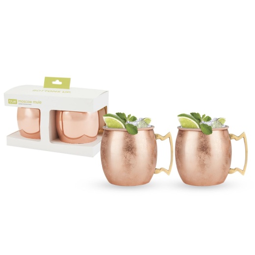 Moscow Mule: Copper Cocktail Mug, 2 Pack, By True