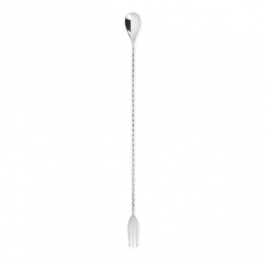 Harrison Trident Barspoon In Silver Viski