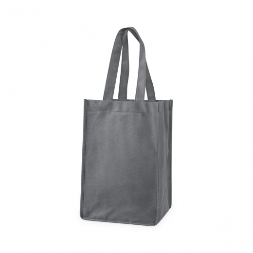 4 Bottle Non Woven Tote In Grey By True
