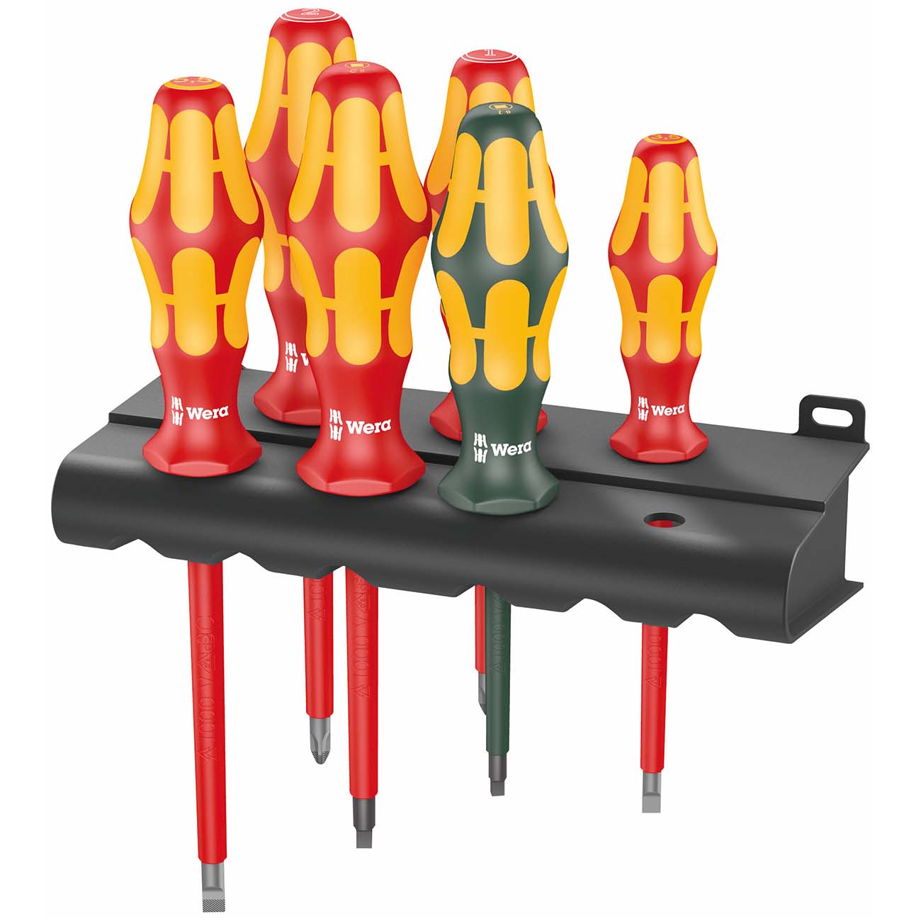Wera Insulated Screwdriver Set With Rack (6Piece Set)