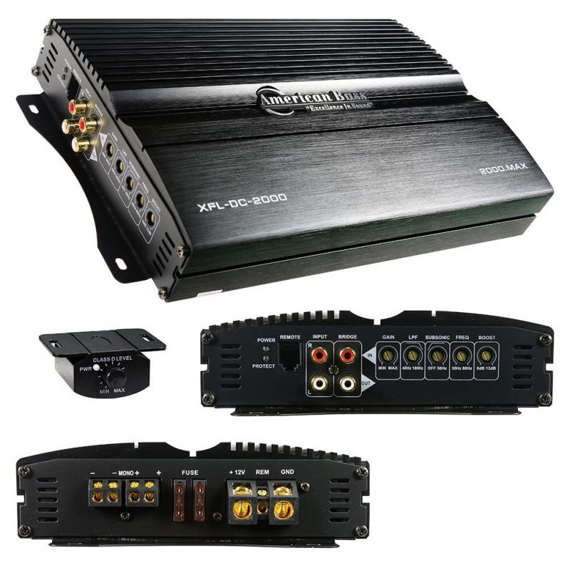 American Bass Monoblock Amplifier, 1000W Rms/2000W Max