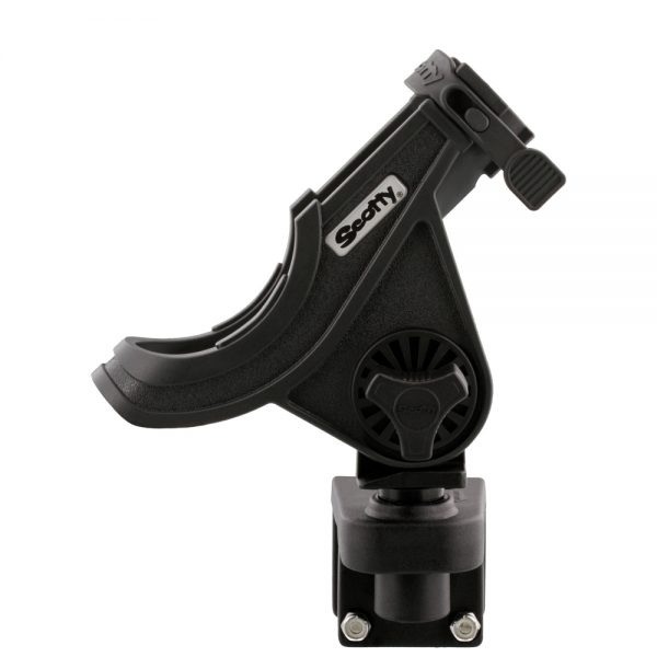 Scotty Baitcaster/Spinning Rod Holder With 1-1/4” Square Rail Mount