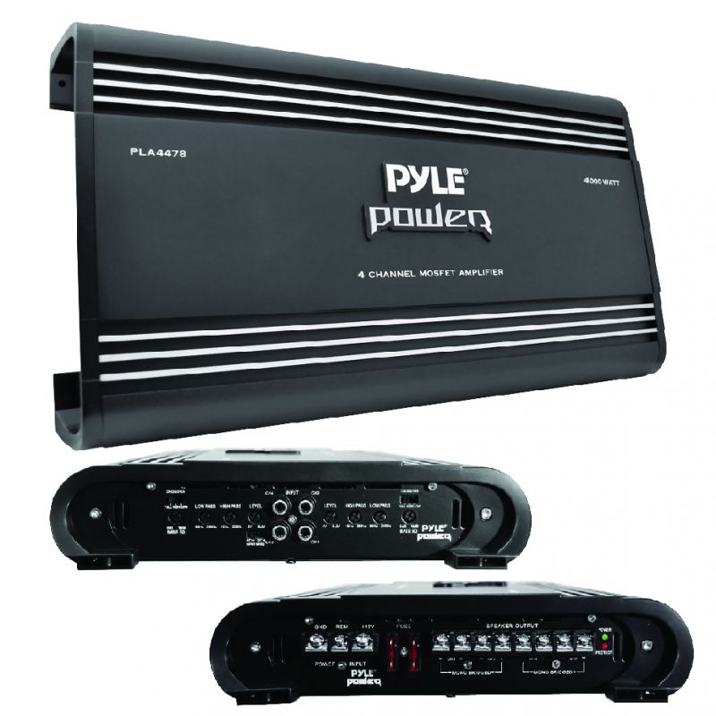 Pyle 4 Channel Amplifier, 1280W Rms/4000W Max