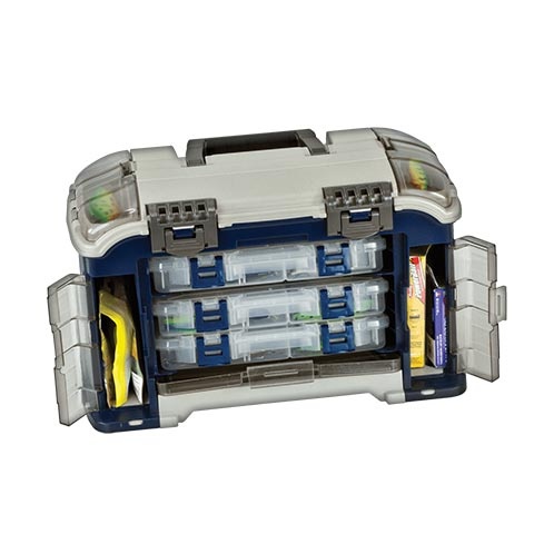 Plano Angled Tackle Box System – Blue/Sandstone