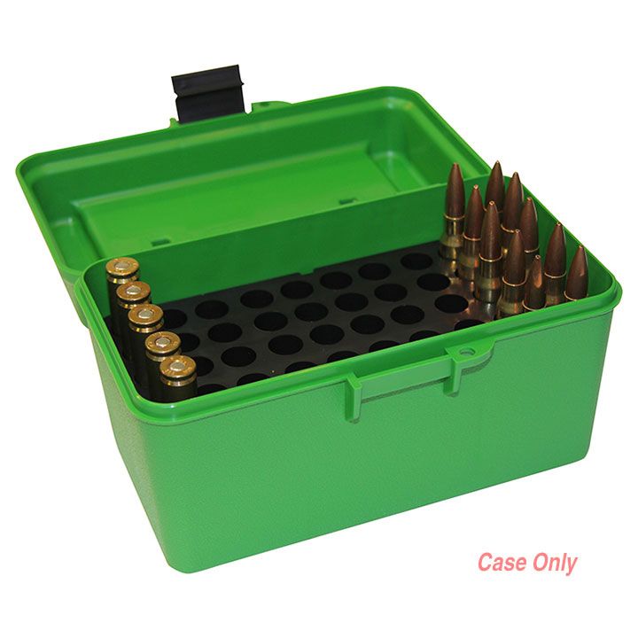 Mtm Deluxe Ammo Box 50 Round 257/7Mm/458 (Green)