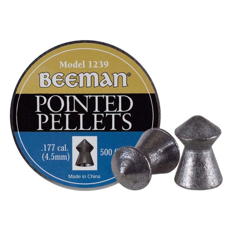 Beeman .177Cal Pointed Lead Pellets – 8.53 Grain (500 Count)