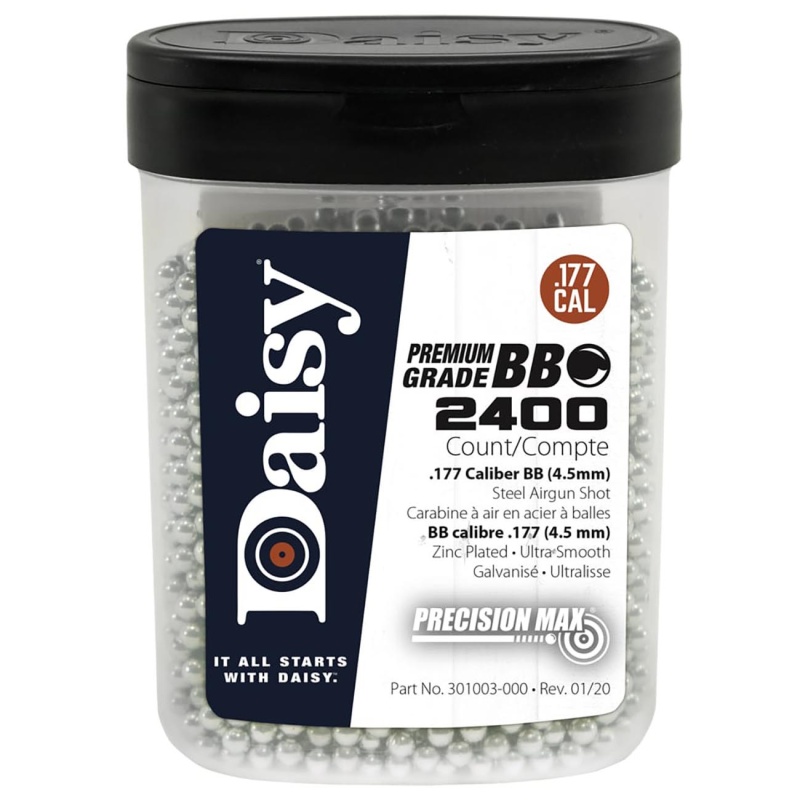 Daisy Zink Plated “Silver” Bbs (2400 Count)