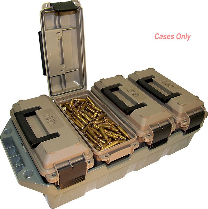 Mtm 4-Can Ammo Crate – 30 Caliber (Dark Earth/Forest Green)