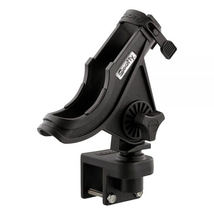 Scotty Baitcaster/Spinning Rod Holder With 1-1/4” Square Rail Mount