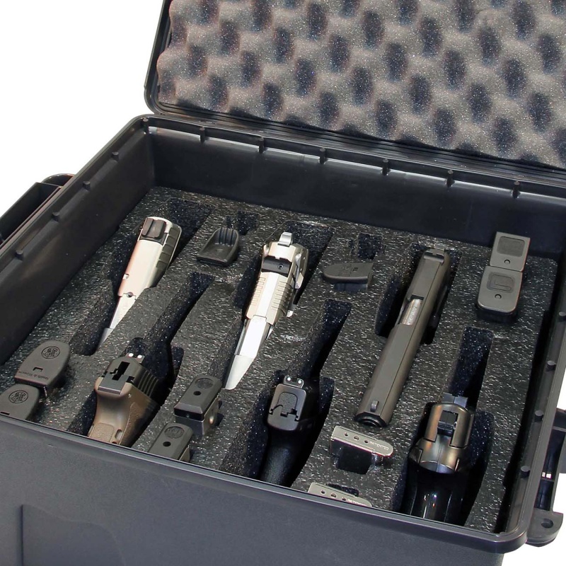 Mtm Pistol Case – 6 Gun (Dark Gray)