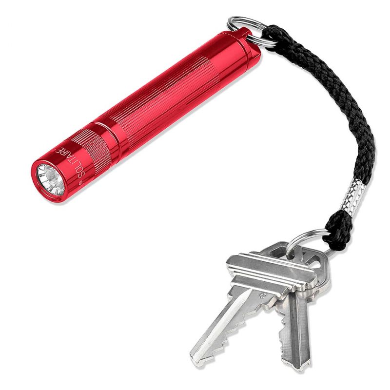 Maglite Incandescent 1-Cell Aaa Solitaire Flashlight, Red